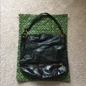 OrYany Black Leather Shoulder Bag.